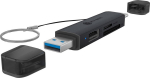 Adapter IcyBox USB 3.2 Gen1 3-in-1 Kartenleser USB Type-C/A