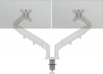 Monitori lauakinnitus Leitz Ergo Space-Saving Dual Monitor Arm, helehall, C-clamp, VESA75x100 kuni 32" 9kg