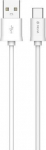 Kabel USB Devia USB-A - USB-C 2 m White (BRA006903)