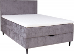 Continental bed LAARA 140x200cm, grey