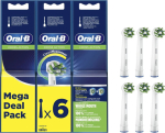 Oral-B Pro Cross Action Brush heads White, 6 stk