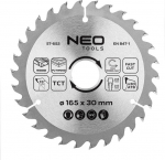 NEO Circular saw blade, widiowa, 165 x 30 mm, 30 teeth