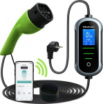 Qoltec Mobile charger for electric car EV z control 2w1 Typ2 | 3.5kW | 230V | Wi-Fi | TUYA | SMART LIFE | LCD | 5m