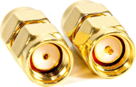 Coaxial Adapter SMA Male / RPSMA Male