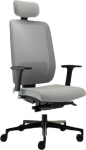 Office chair TEXAS gray mesh backrest/BN5 gray seat, lower. foot, with headrest