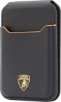 Audi Magnetic wallet Lamborghini D1 Genuine Leather MagSafe Orange phone stand
