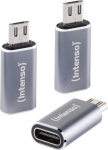 Intenso 3-pack USB Adapter USB-C -> USB-Micro C480M Aluminiu
