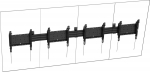 TECH DATA Vision - Befestigungskit (Wandmontage, rail mounting base) - robust - f&uuml;r 4 LCD-Show - Hochformat - Stahl, Aluminium - Schwarz - screen size: 127-140 cm (50"-55")