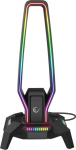 Rampage IGRIS Headphone Stand RGB USB, USB-C, czarny - Rampage IGRIS Headphone Stand RGB USB, USB-C, czarny