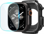 Spigen SPIGEN RUGGED ARMOR & TEMPERED GLASS APPLE WATCH ULTRA 1 / 2 / 3 (49 MM) MATTE BLACK