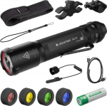 TOGO Flashlight Ledlenser Hunting Set TAC7R Black Case
