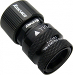 Koolance QD3 Quick release straight female 19/13mm - no-spill, schwarz