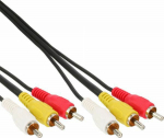 Cable InLine RCA (Cinch) x3 - RCA (Cinch) x3 5m czarny (89605)