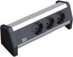 Bachmann DESK - Steckdosenleiste - output terminals: 3 (CEE 7/4)