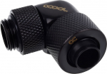 Alphacool Eiszapfen Anschluss 90 Grad G1/4 Zoll AG auf 13/10mm - drehbar, schwarz