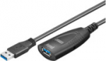 MicroConnect Premium Active USB 3.2 Gen 1, cable, A-A M-F With