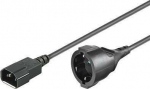MicroConnect Power Cord C14 - Schuko M-F, 1m. 3Gx1MM2, 10/16A 250V