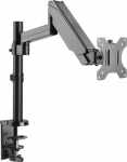 Techly Befestigungskit - einstellbarer Arm - f&uuml;r LCD-Display - Schwarz - screen size: 43.2-81.3 cm (17"-32")