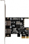 Lanberg kontroler PCI-E 2x USB 3.1 - card PCI Express - USB 3.1 Gen1 2-Port + Herring Low Profile