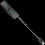 AXAGON HUE-S2B 4x USB3.0 Charging Hub, MicroUSB Charging Connector