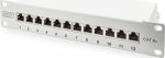 DIGITUS Cat.6A Patch Panel, geschirmt, 12-Port, 10", grau