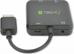 Techly Extractor separator track audio z HDMI, Jack 3.5mm S/PDIF Toslink (026500)