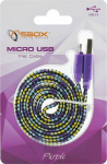 Sbox USB->Micro USB 2.0 M/M 1m colorfull blister purple