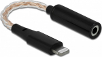 Delock Lightning on headphones plug Adapter
