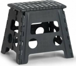 Zeller Folding stool, plastic, anthracite, 37 x 30 x 32 cm