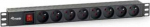 Equip 19" Steckdosenleiste 8xNFC 61-314 FR+Switch->St.90&deg;Pla
