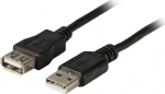 EFB Elektronik EFB USB2.0 Verl&auml;ngerungskabel A-A,St-Bu,1m,schwarz,Class