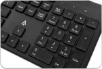 Accura Delano ACC-K1306 - mouse set + Keyboard | wireless | 2.4GHz | czarny | range 10m | nano USB