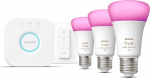 Philips Hue White and Color ambiance Starter Set: E27 - Lampe A60 Dreierpack + Dimmschalter, Set for intelligent lighting, Bluetooth, Wei&szlig;, Integrated LED, E27, A60