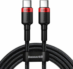 Kabel USB Baseus USB-C - USB-C 2 m Black and red (BSU1520REDBLK)