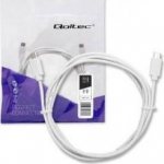 Kabel USB Qoltec USB-C - USB-C 2 m White (52346)