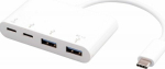 eSTUFF USB-C Hub, 2 x USB-C 5 Gbps ports + 2 x