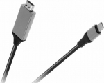 Kabel USB Strado USB-C - HDMI 2 m Czarny (KOM0934)