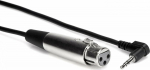 Hosa Technology Kabel Hosa Jack 3.5mm - XLR 0.3m srebrny (XVM-101F)