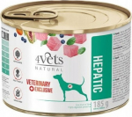 4VETS Natural Hepatic Dog - wet dog food - 185 g