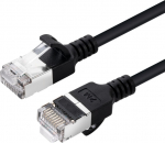 MicroConnect CAT6A U-FTP Slim, LSZH, 10m, Network Cable, Black