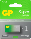GP Batteries GP Super Alkaline 9V-battery, 1604A/6LF22 (1-pack)