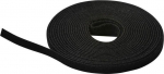 Lanview Hook and Loop Roll 10m x 15mm, Black