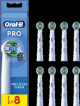 Braun Lisaharjad Oral-B Precision Clean Pro, 8tk valge
