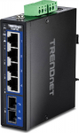 TRENDnet 5-Port Hardened Industrial Gigabit DIN-Rail Switch