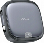 Kabel USB Usams USB-A - USB-C + microUSB + Lightning 1 m Silver