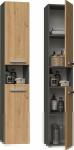 Topeshop BATHROOM CABINET BOOKCASE POST NEL I ANTHRACITE DĄB ARTISAN