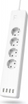 Hama listwa, 4 sockets with a separate switch, 4x usb