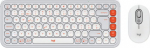 Log POP ICON COMBO MOUSE AND KB, OFF WHITE - CH - CENTRAL-419