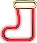 Forever Light FLNE23 CHRISTMAS SOCK Neon LED Sighboard