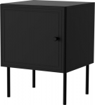 Cama MEBLE Cama Bedside table 2 pcs PALAZZO BIS 45x39xH59 mat black